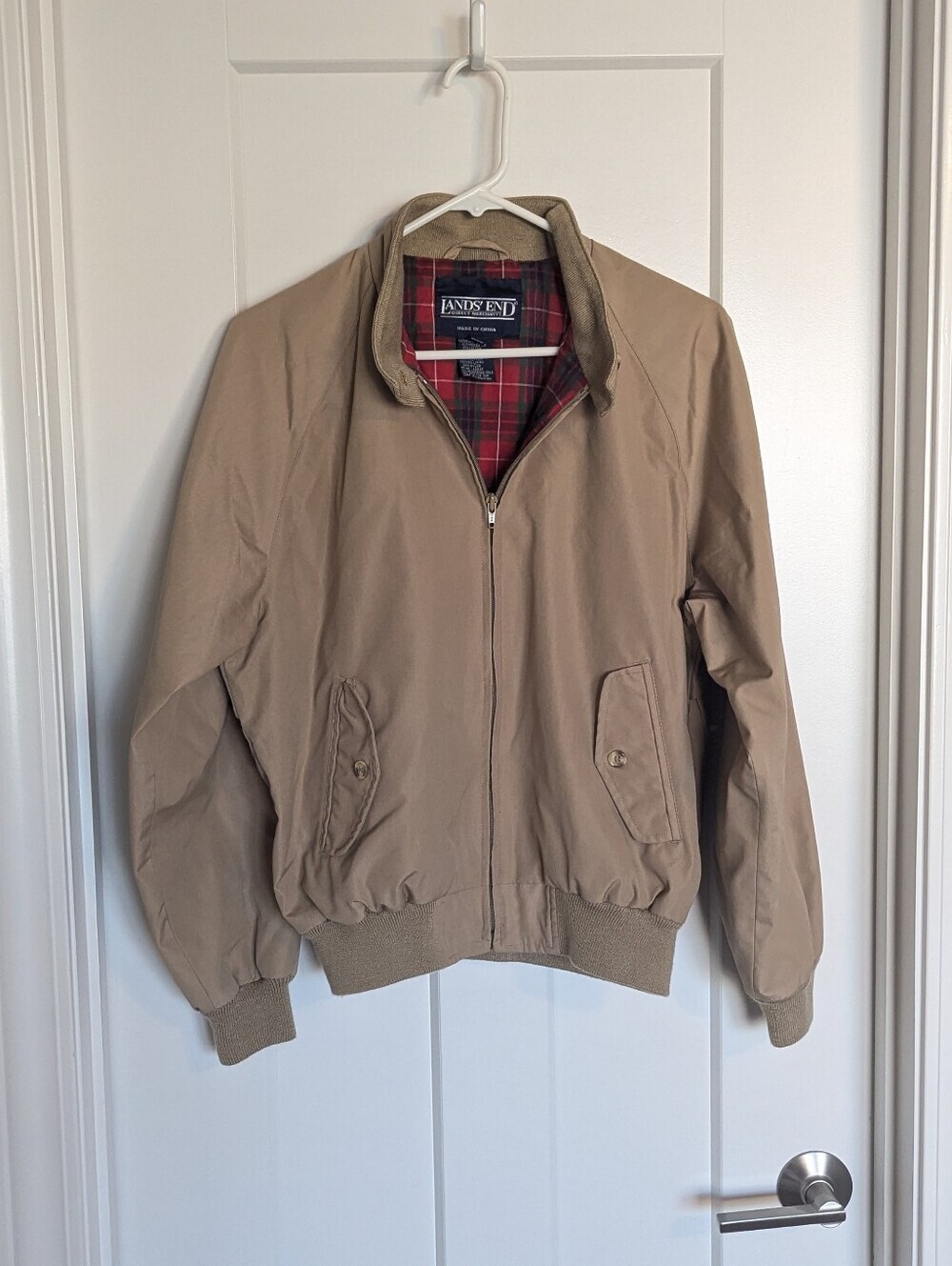 Land's End Vintage Harrington Khaki Jacket - Women's sz L